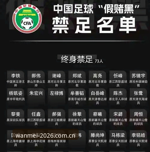 中国足协第三批禁足名单公布，完美体育官方登录入口带你深度解析赛事乱象最新动态